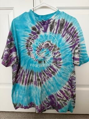 PUC Vintage Tie-Dye 'Ridgerunners' Graphic Tee Hanes Beefy brand Sz XL